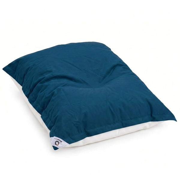 Fodera Pouf Galleggiante XXL 180x140 Blu Petrolio - (Fodera da Riempire - Spécial Piscina)