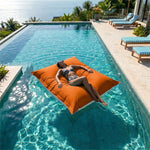 Fodera Pouf Galleggiante XXL 180x140 Arancione - (Fodera da Riempire - Spécial Piscina)
