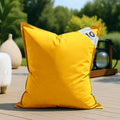 Fodera Pouf XL 120x80 Giallo Miele - (Fodera da Riempire - Interno/Esterno)