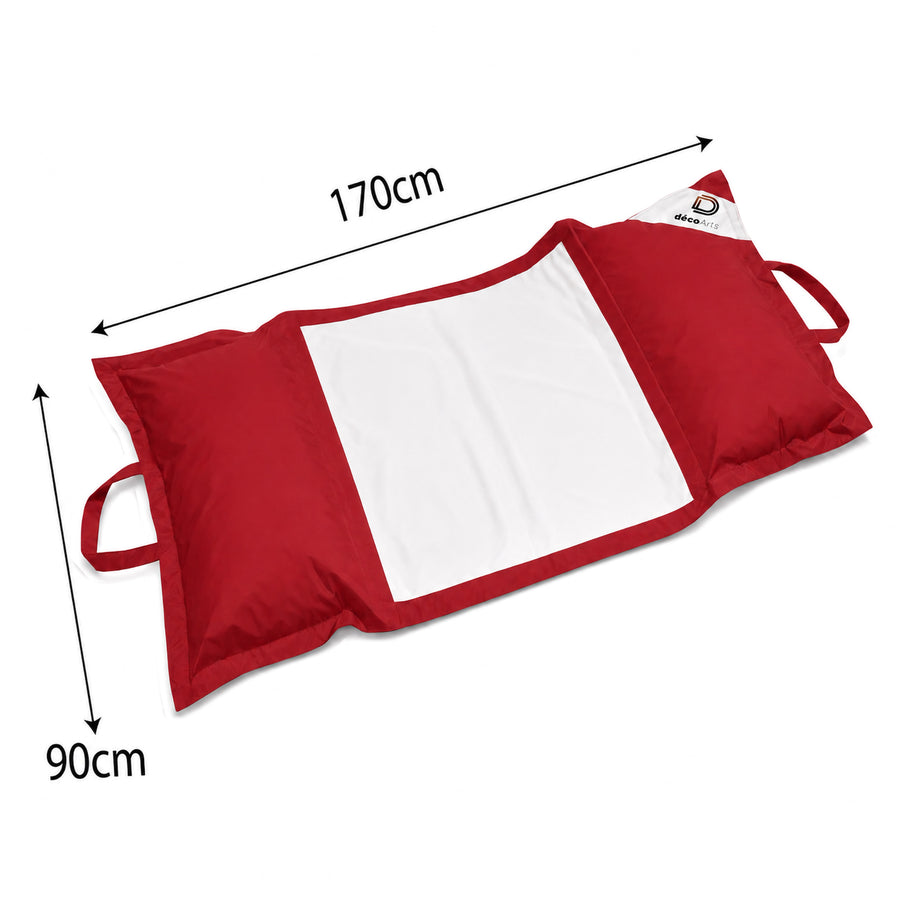 Pouf Galleggiante Piscina XXL 170x90 Rosso Peperoncino – foto 5