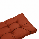 Set Cuscini Trapuntati 50x50 Terracotta - Spesso 15cm & Morbido (Seduta + Schienale)