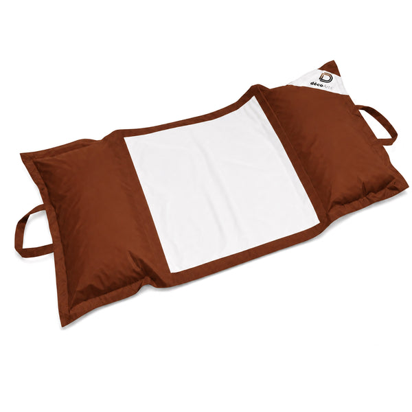 Pouf Galleggiante Piscina XXL 170x90 Terracotta - Materassino Amaca a Perle (Comfort Adulto)