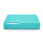 Set Cuscini Salotto da Giardino 60x60 Blu Caraibi - Sfoderabile & Anti-UV (Seduta + Schienale)