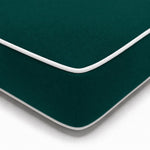 Materassino Premium Lettino 190x60 Verde Smeraldo - Spessore 10cm & Poggiatesta (Sfoderabile)