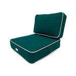Set Cuscini Premium 60x60 Verde Smeraldo, spessore 12 cm