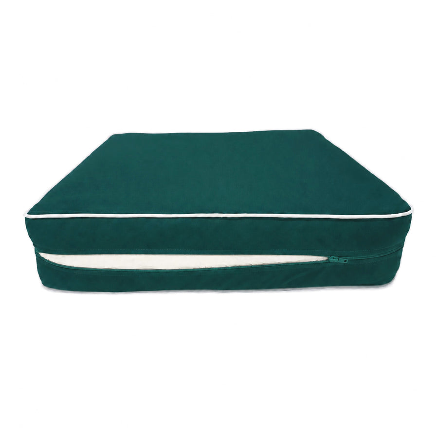 Set Cuscini Premium 60x60 Verde Smeraldo, tessuto in poliestere