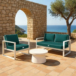 Set Cuscini Premium 50x50 Verde Smeraldo - Spesso 12cm & Finitura con Profilo