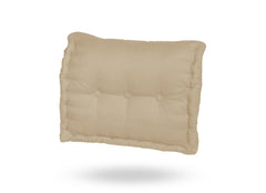 Cuscino schienale pallet imbottito in Poliestere Beige 60x40x15cm