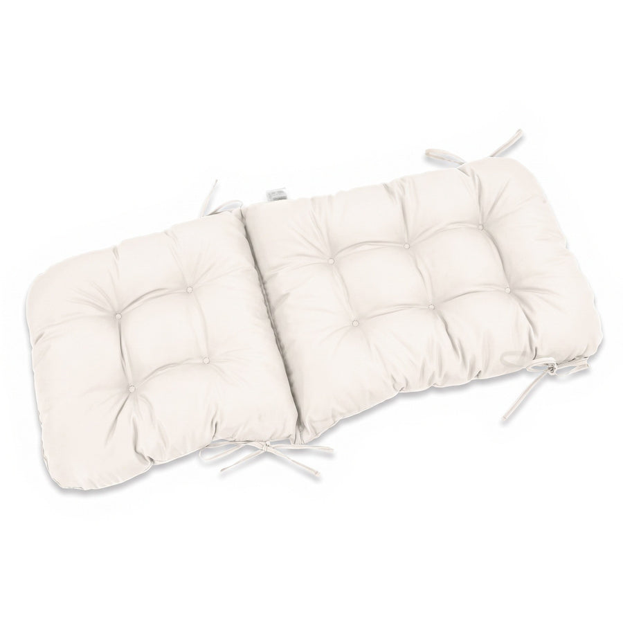 Cuscino sedia con schienale alto 120x50 Bianco Sporco disteso