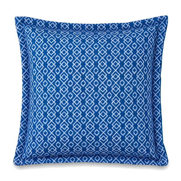 Cuscino decorativo 45x45 motivo Geometrico Verde, vista frontale