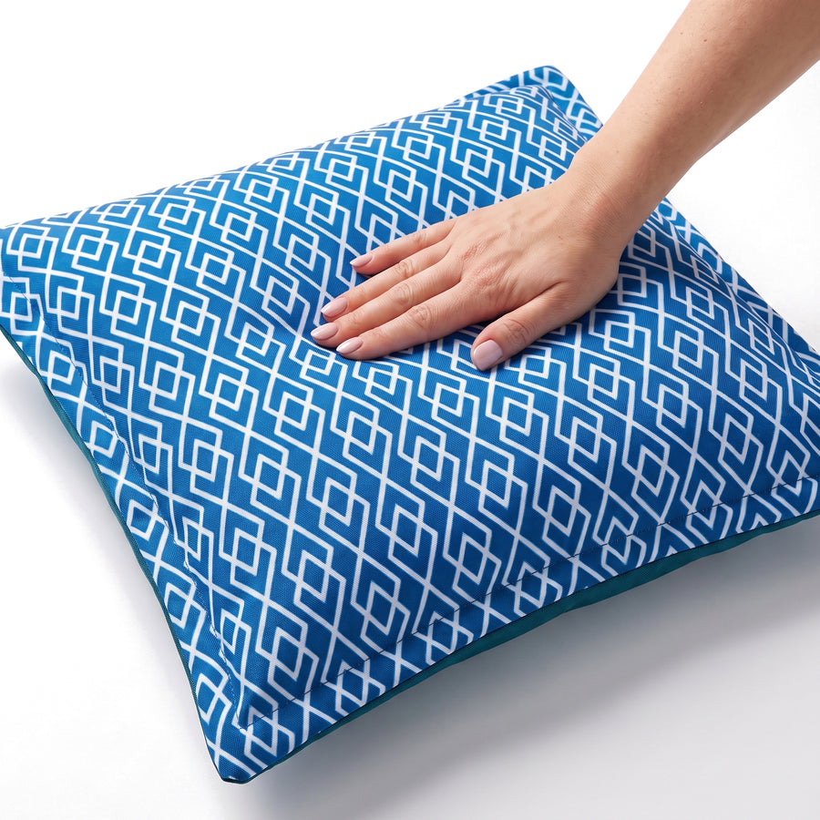 Cuscino decorativo 45x45 motivo Geometrico Verde – imbottitura morbida in fibra di poliestere