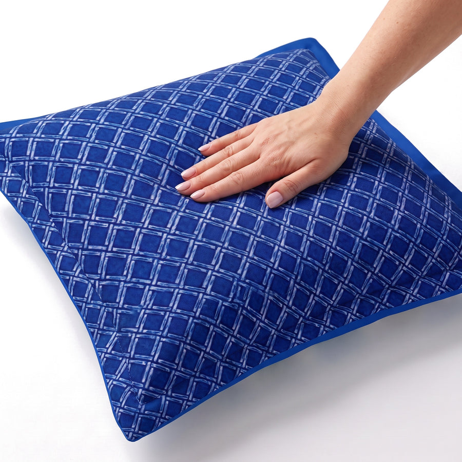 Cuscino decorativo 45x45 motivo Nautico Blu – imbottitura morbida in fibra di poliestere