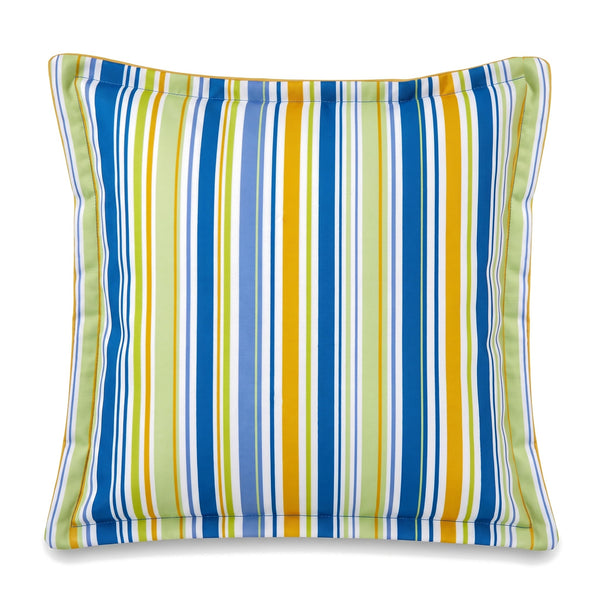 Cuscino decorativo 45x45 motivo Righe Solari, vista frontale