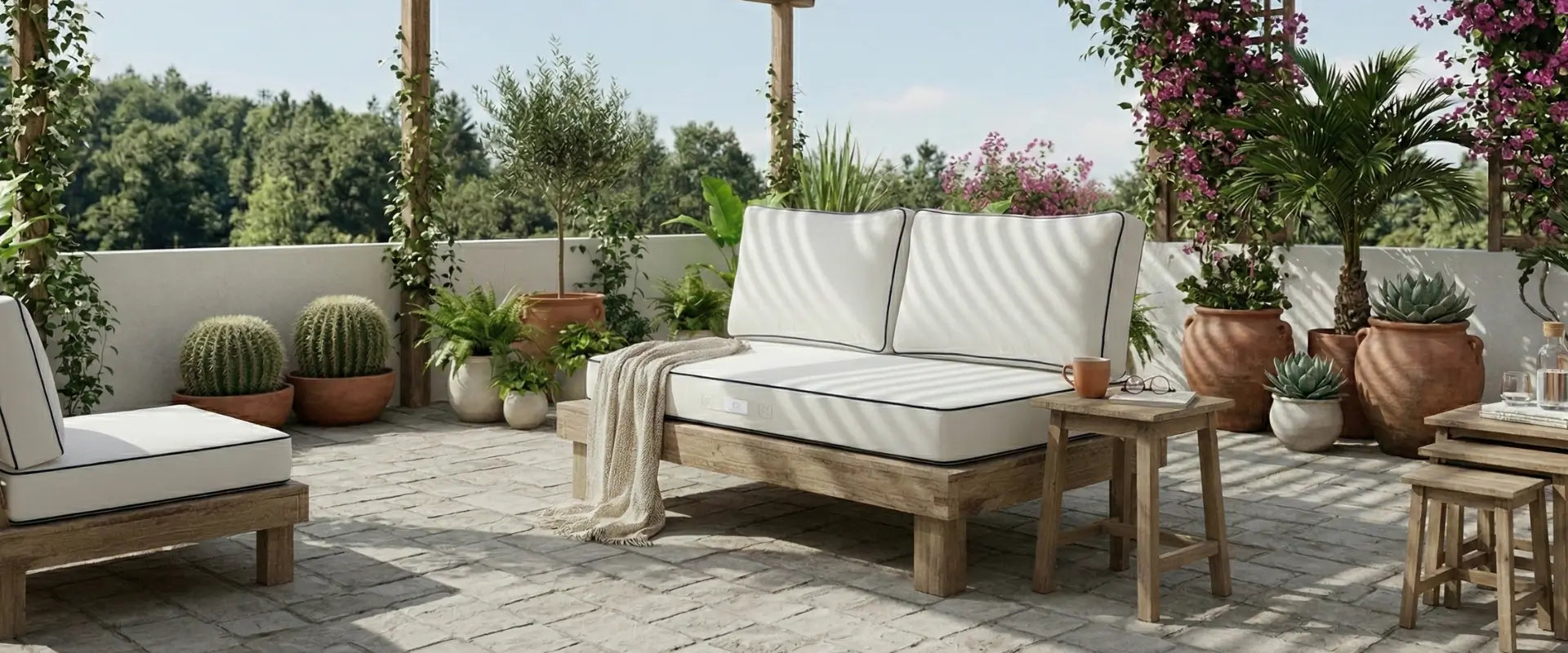 cuscini per salotto da esterno