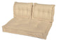 Coussins palette capitonné 120x80x20cm Beige clair - Deco-arts.fr
