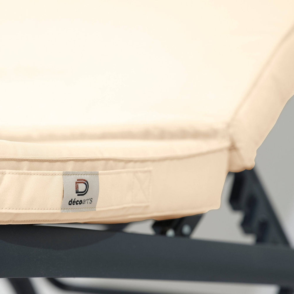 Materassino Lettino Prendisole 185x60 Beige, tessuto anti-UV e idrorepellente