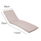 Coussin Bain de Soleil - Matelas pour Transat Déhoussable - 185x60x5cm - Gris Galet - Deco-arts.fr