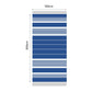 Fouta en coton arthur 100x200cm bleu royal - Deco-arts.fr