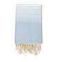 Fouta en coton miami 100x200cm bleu ciel - Deco-arts.fr
