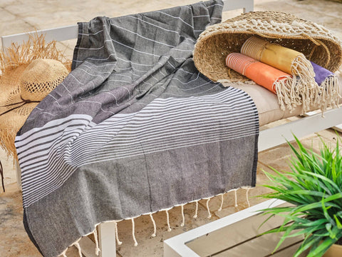 Fouta Miami in cotone 100x200 cm blu navy