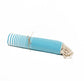 Fouta en coton miami 100x200cm turquoise - Deco-arts.fr