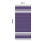 Fouta en coton miami 100x200cm violet - Deco-arts.fr