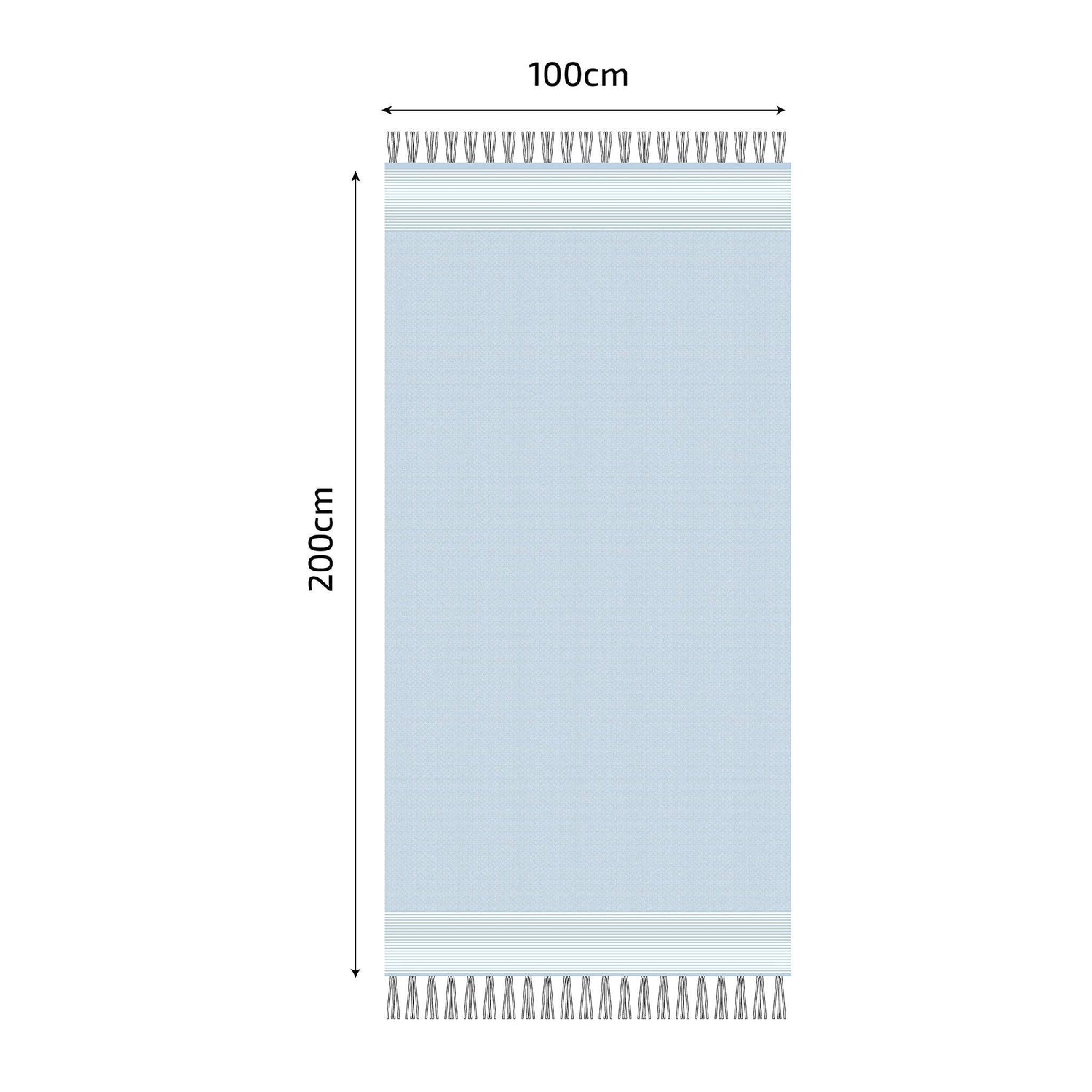 Fouta en coton tissage nid d&