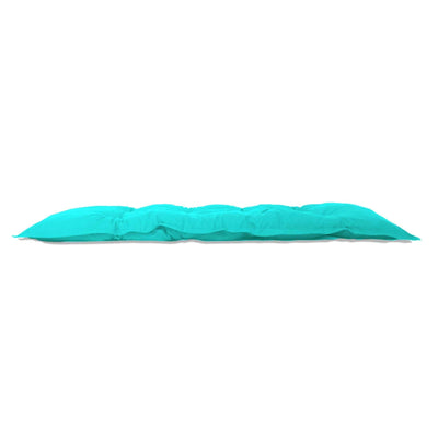 Matelas de sol XXL 195x100 cm bleu Caraïbes, épais 15 cm, pour fauteuils et canapés, de la marque Deco-arts.fr