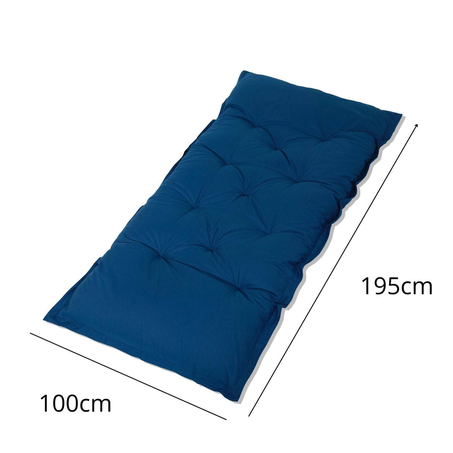 Materasso da Pavimento XXL 195x100 Blu Petrolio, imbottitura in fiocchi di schiuma