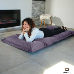 Futon XXL - Matelas de sol 195x100cm - Gris Carbone