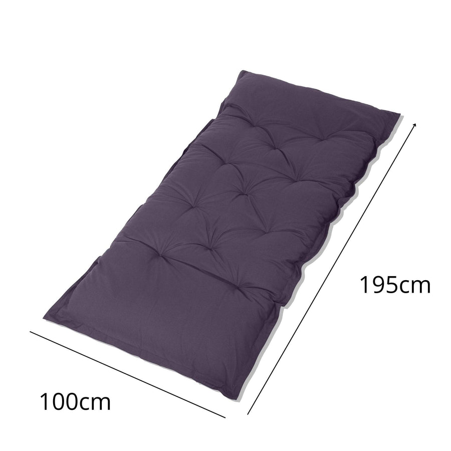 Materasso da Pavimento XXL 195x100 Grigio Carbone, imbottitura in fiocchi di schiuma