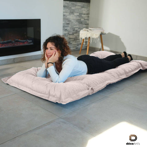 Futon XXL - Matelas de sol 195x100cm - Grigio galet