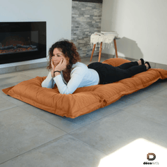 Futon XXL - Materasso a terra 195x100 cm - Ruggine