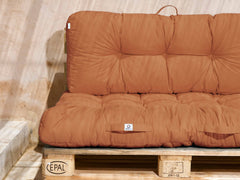 Set di cuscini da esterno per pallet ruggine 120x80 Impermeabile Anti-UV DECOARTS