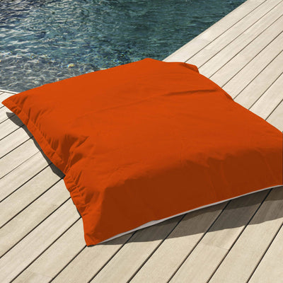 Housse pour Pouf Géant XXL 180x140cm Flottant pour Piscine - Orange - Deco-arts.fr