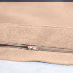 Housse de pouf géant XXL 180x140 cm beige pour fauteuils relax, intérieur et extérieur, déhoussable, design moderne.