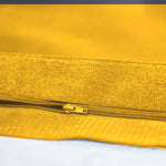 Housse de pouf géant XXL 180x140 cm en jaune miel, déhoussable, pour intérieur et extérieur, de marque Deco-arts.fr