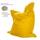 Pouf Géant XXL Intérieur et Extérieur, Déhoussable, Salon, Jardin, Deco Arts Jaune miel - Deco-arts.fr