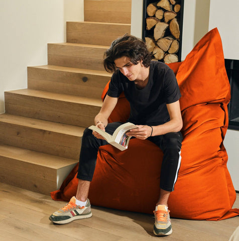 Copertura per Pouf Gigante XXL 180x140cm Interno ed Esterno - Arancione