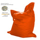 Pouf Géant XXL Intérieur et Extérieur, Déhoussable, Salon, Jardin, Deco Arts Orange - Deco-arts.fr
