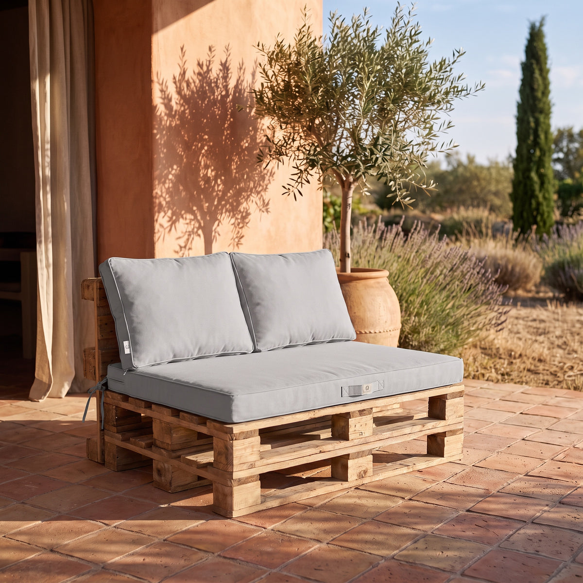 Cuscini per pallet sfoderabili