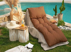 Cuscino per lettino prendisole 185x55 cm Ruggine