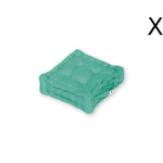 Coussin de sol lot de 2  - 40 x 40 cm Bleu Caraibes - Deco-arts.fr