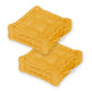 Coussin de sol lot de 2  - 40 x 40 cm Jaune Miel - Deco-arts.fr