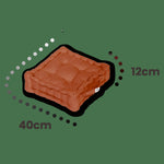 Coussin de sol lot de 2  - 40 x 40 cm Terracotta - Deco-arts.fr