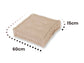 Coussin de sol lot de 2  - 60 x 60 cm Beige Clair - Deco-arts.fr