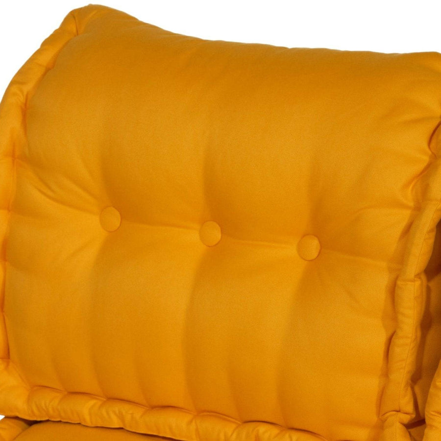 Set Cuscini Pallet Europa 120x80 Giallo Miele, tessuto anti-UV e idrorepellente