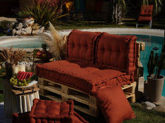 Cuscini per pallet imbottiti 120x80x20 cm Terracotta