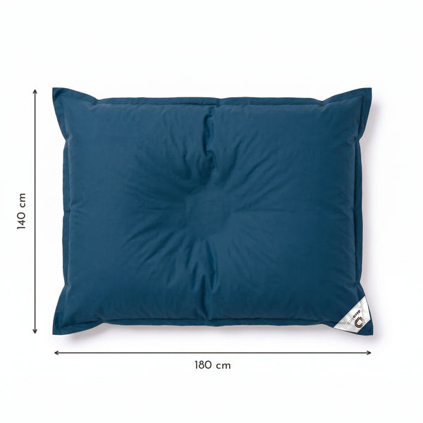 Solo fodera, da riempire – Dimensioni del pouf galleggiante gigante Blu Petrolio: 180 × 140 cm