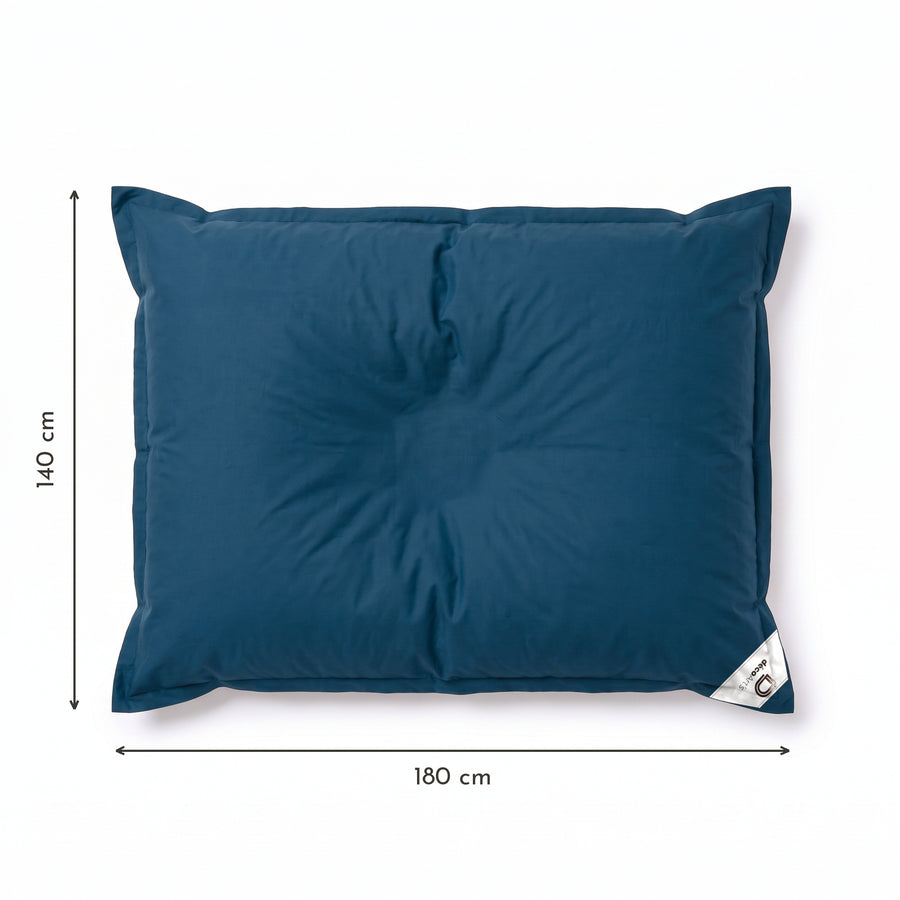Solo fodera, da riempire – Dimensioni del pouf galleggiante gigante Blu Petrolio: 180 × 140 cm